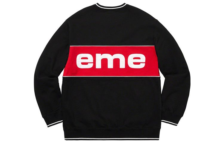 Supreme Piping Crewneck 'Black' SUP-FW19-658 sold by KicksCrew product image thumbnail 2