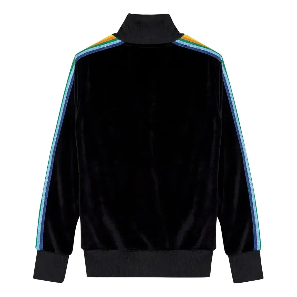 Palm Angels FW21 Rainbow Chenille Track Jacket 'Black' PMBD001F21FAB0081001 sold by KicksCrew product image thumbnail 2