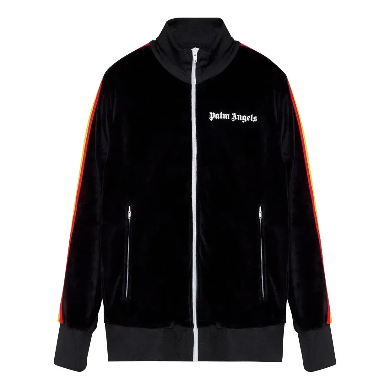 Palm Angels FW21 Rainbow Chenille Track Jacket 'Black' PMBD001F21FAB0081001 sold by KicksCrew