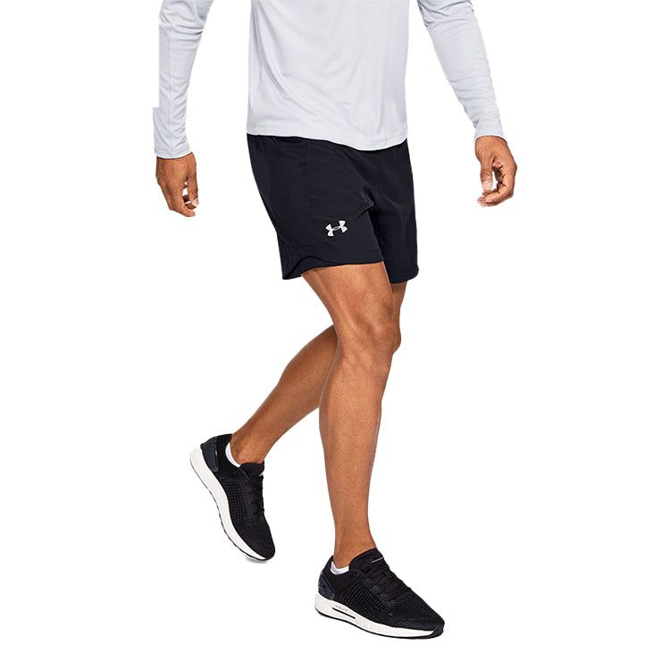 Under Armour Qualifier SpeedPocket 7 inch Shorts 'Black' 1326600-001 sold by KicksCrew product image thumbnail 3