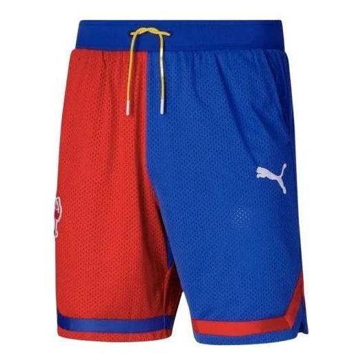 Puma Super Mario Shorts 'Blue Red White' 589100-01 sold by KicksCrew