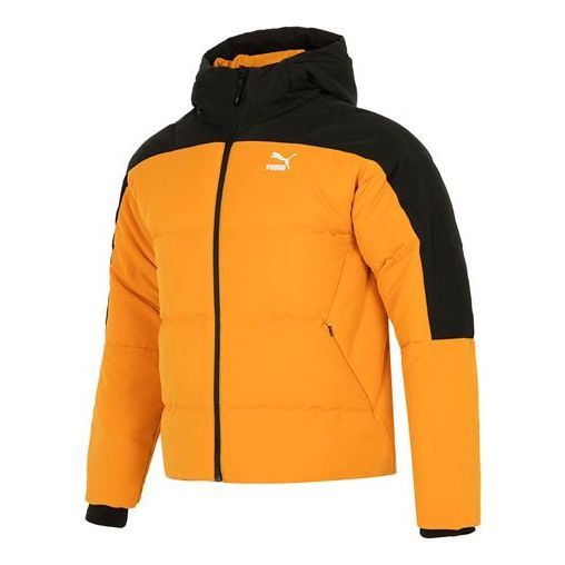 Puma Colorblock Padded Down Jacket 'Orange' 537685-66 sold by KicksCrew