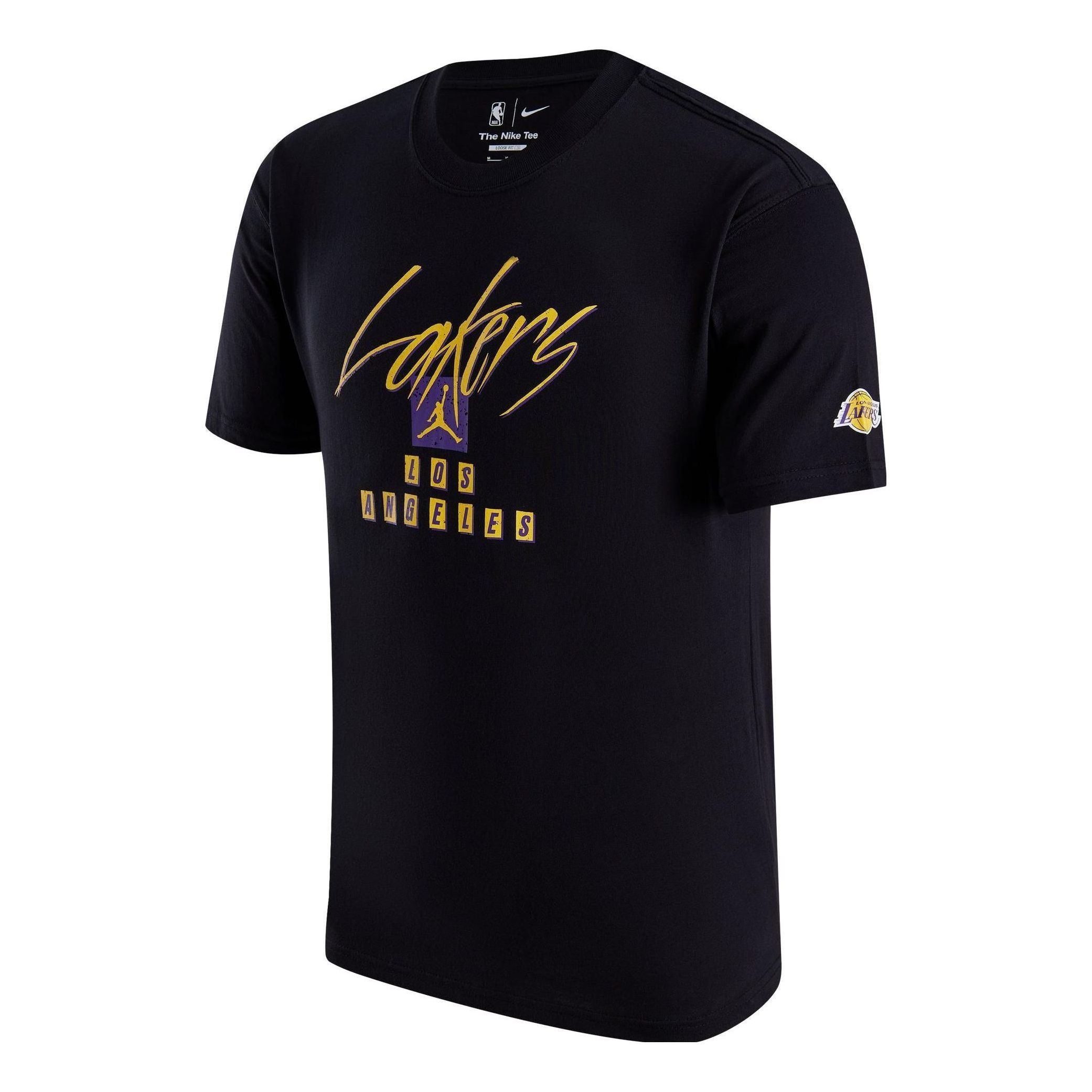 Air Jordan Los Angeles Lakers Courtside Statement Edition NBA Max90 T-Shirt Asia Sizing 'Black' FN1070-010 sold by KicksCrew