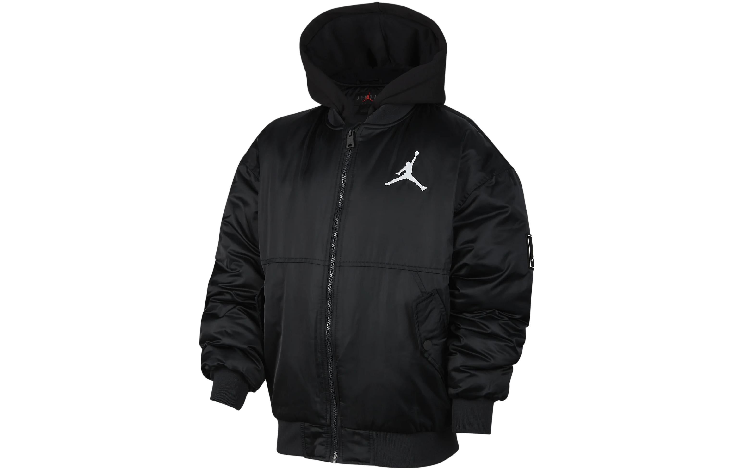 (GS) Air Jordan Logo Jacket 'Black' FV2632-010 sold by KicksCrew product image thumbnail 2