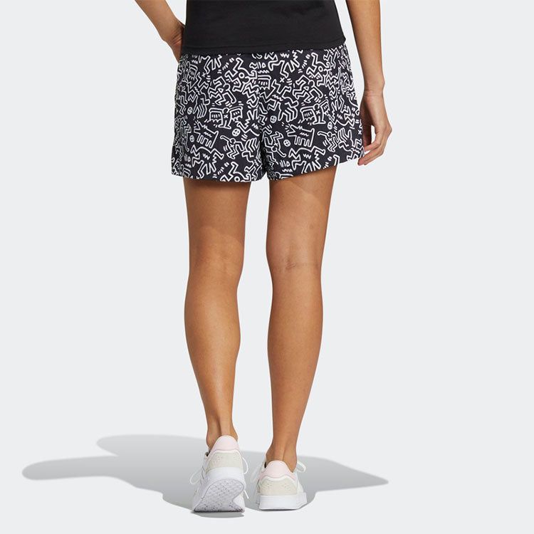 (WMNS) Adidas Neo X Keith Haring Shorts 'Black White' HD7263 sold by KicksCrew product image thumbnail 3