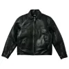Palace Safe Hands Leather Jacket 'Black' P26JK022 sold by KicksCrew