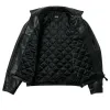Palace Safe Hands Leather Jacket 'Black' P26JK022 sold by KicksCrew