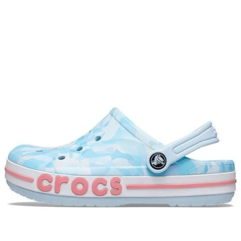 (TD) Crocs Bayaband Bubble Camo Clogs 'Mineral Blue Pink' 207807-4JQ sold by KicksCrew