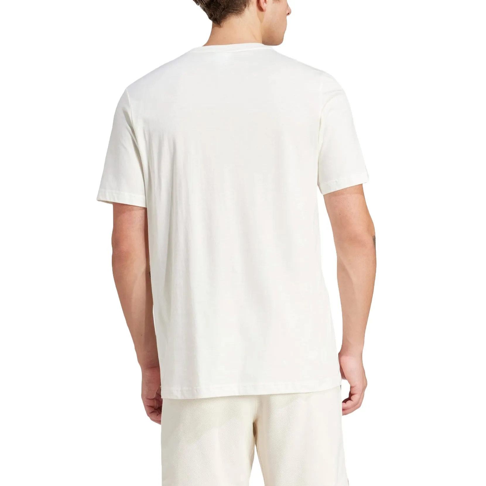 adidas Essentials Single Jersey Embroidered Small Logo T-Shirt 'Off White' IS1318 sold by KicksCrew product image thumbnail 2