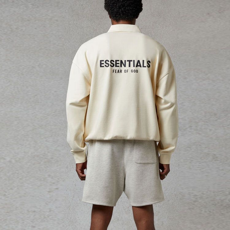 Fear of God Essentials FW20 Long Sleeve Polo Shirt 'Cream' FOG-FW20-365 sold by KicksCrew product image thumbnail 4