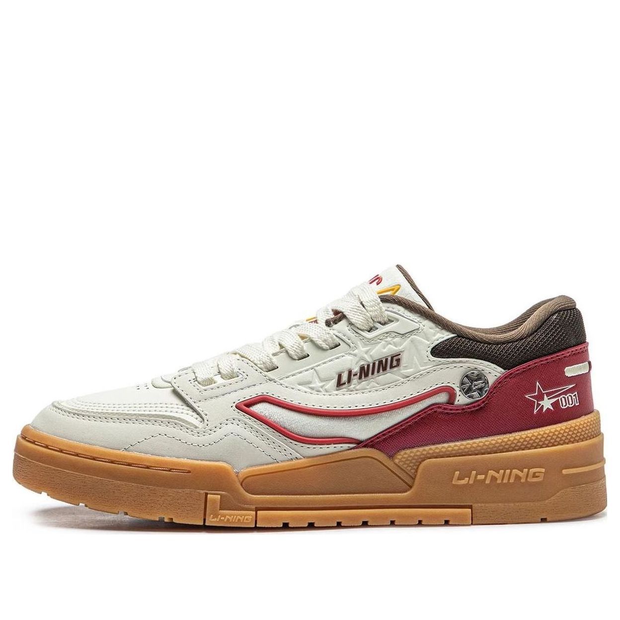 Li-Ning 001 BTC Premium 'White Red Gum' AGCT495-1 sold by KicksCrew