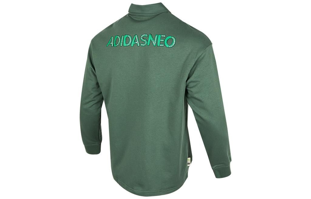 Adidas Neo U JF SS Long Sleeves Polo Shirts 'Grean' HM9951 sold by KicksCrew product image thumbnail 2