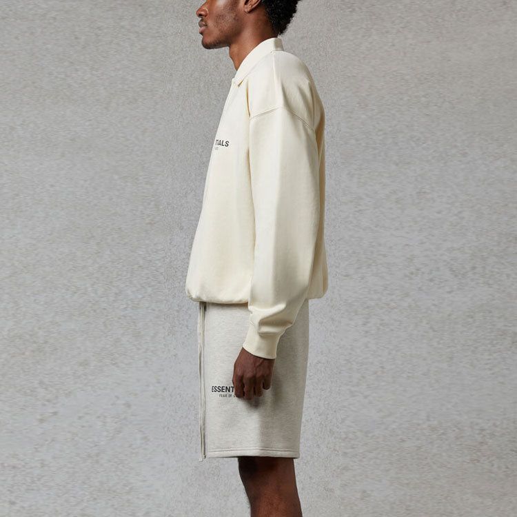 Fear of God Essentials FW20 Long Sleeve Polo Shirt 'Cream' FOG-FW20-365 sold by KicksCrew product image thumbnail 5
