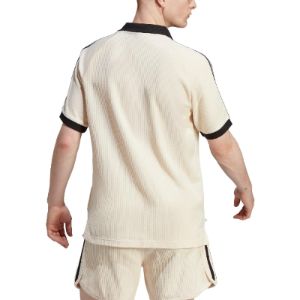 adidas originals Adicolor Classics Waffle Polo Shirt 'Beige' HA9311 sold by KicksCrew