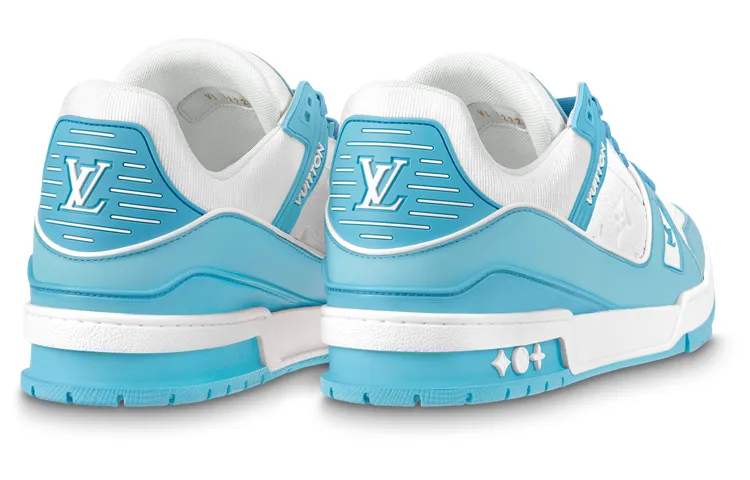 LOUIS VUITTON LV Trainers 'White Monogram Blue' 1ABOFI sold by KicksCrew product image thumbnail 3