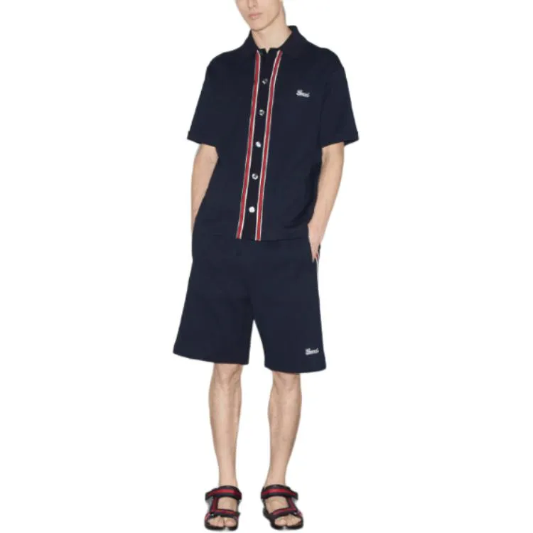 Gucci Cotton Jersey Polo Shirt 'Navy blue' 742380-XJGKU-4215 sold by KicksCrew product image thumbnail 2