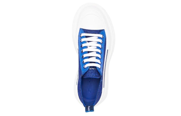 (WMNS) Alexander McQueen Tread Slick Sneakers 'Royal Blue White' 685707W4SG24521 sold by KicksCrew product image thumbnail 4
