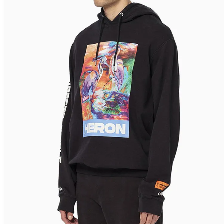 HERON PRESTON Heron Colors Hoodie 'Black' HMBB007S208960211088 sold by KicksCrew product image thumbnail 3