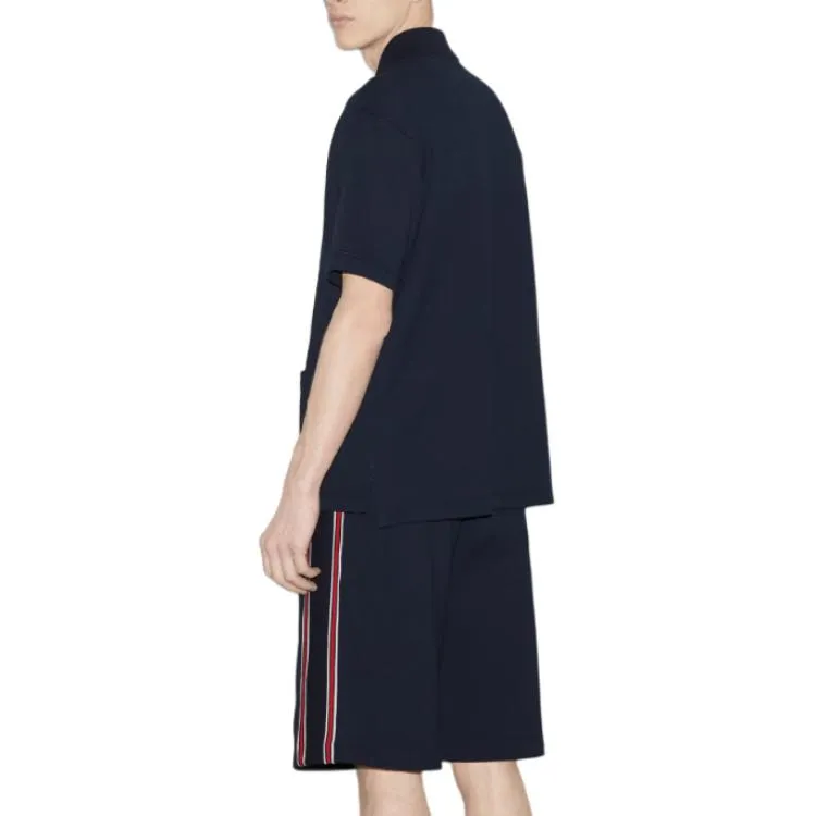 Gucci Cotton Jersey Polo Shirt 'Navy blue' 742380-XJGKU-4215 sold by KicksCrew product image thumbnail 5