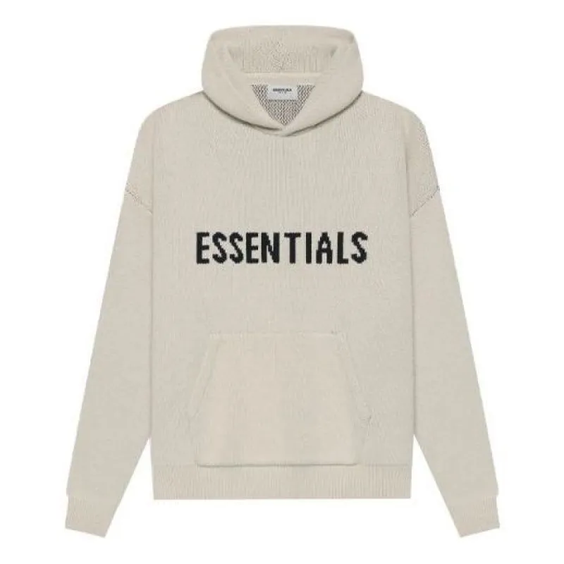 Fear of God Essentials SS21 Knit Logo Hoodie 'Moss' FOG-SS21-640 sold by KicksCrew