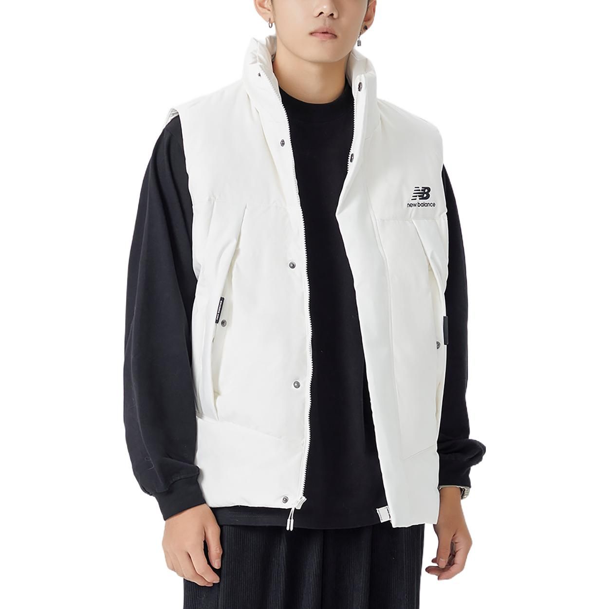 New Balance Pocket Puffer Vest 'White' AMV24360-CIC sold by KicksCrew product image thumbnail 3