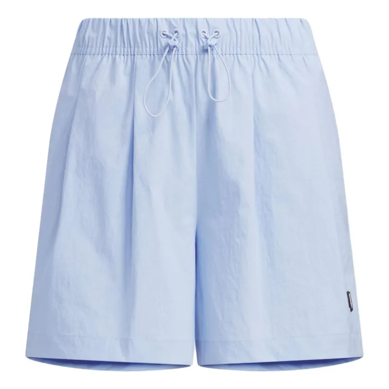(WMNS) aidads Graphic Woven Shorts Asia Sizing 'Teal' HY2854 sold by KicksCrew