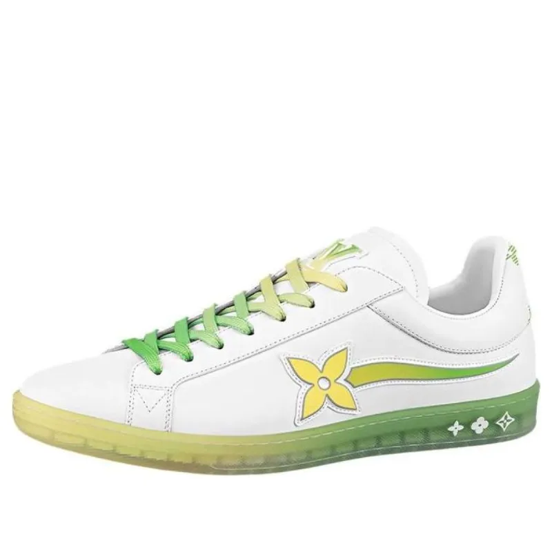 LOUIS VUITTON Luxembourg Samothrace Trainers 'White yellow Green' 1A9G2L sold by KicksCrew