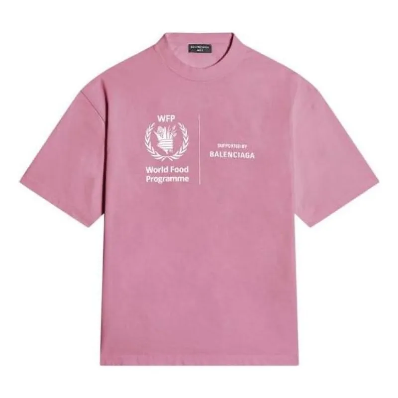 Balenciaga x WFP T-Shirt Medium Fit 'Pink' 612966THV845621 sold by KicksCrew