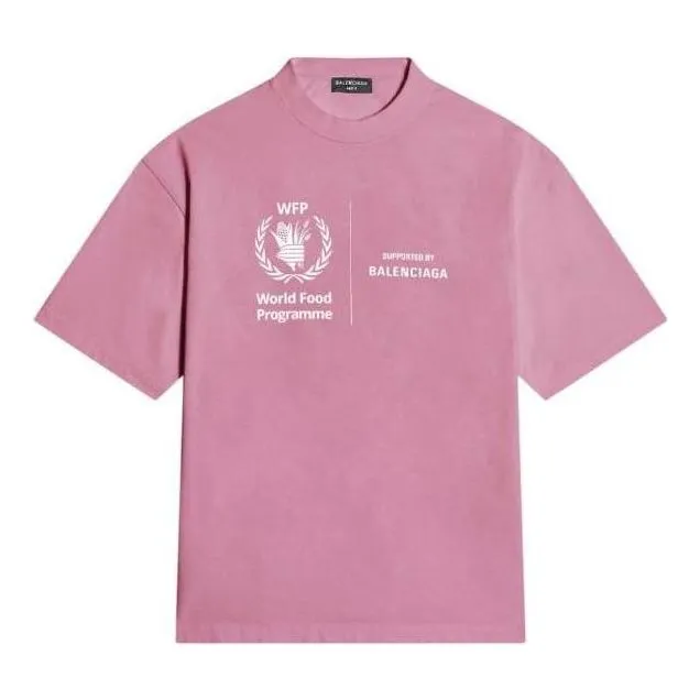 Balenciaga x WFP T-Shirt Medium Fit 'Pink' 612966THV845621 sold by KicksCrew