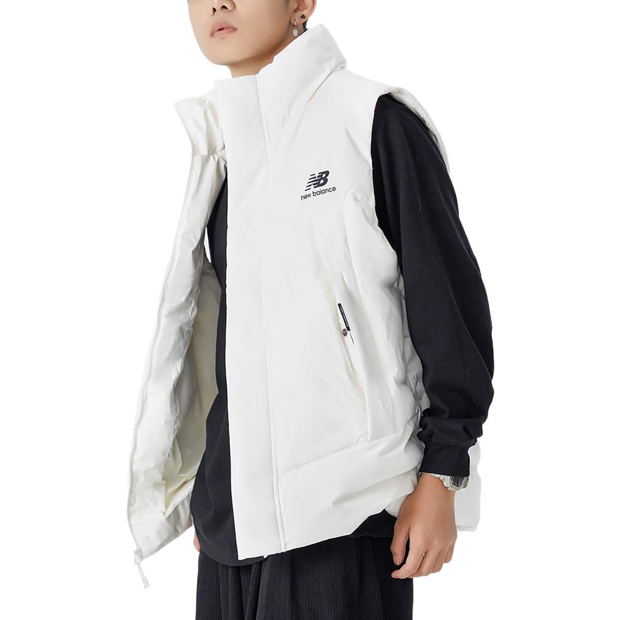New Balance Pocket Puffer Vest 'White' AMV24360-CIC sold by KicksCrew product image thumbnail 4