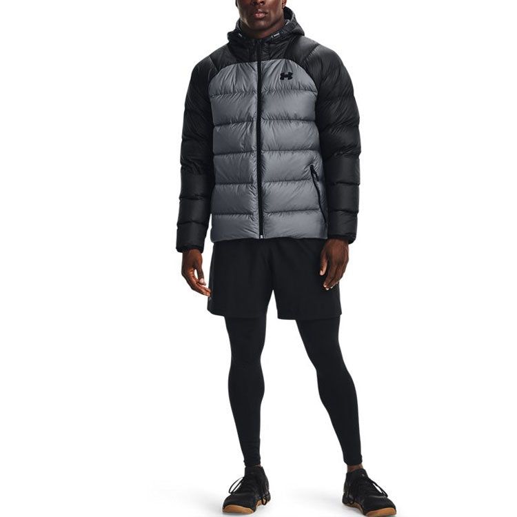 Under Armour Down Puffer Jacket 'Black Grey' 1364903-001 sold by KicksCrew product image thumbnail 3
