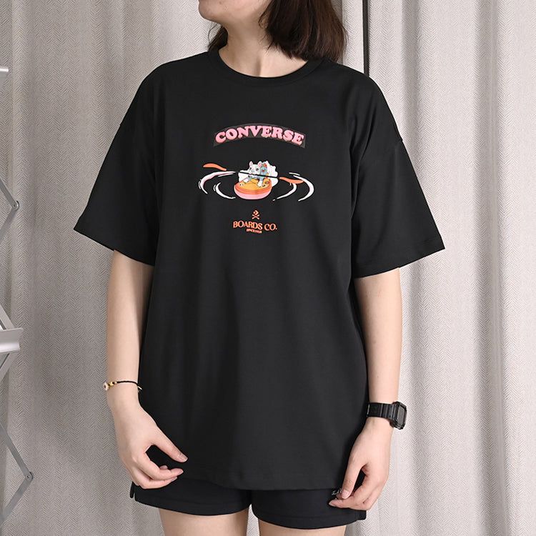 (WMNS) Converse Boards Co. Logo T-Shirt 'Black' 10025883-A02 sold by KicksCrew product image thumbnail 3