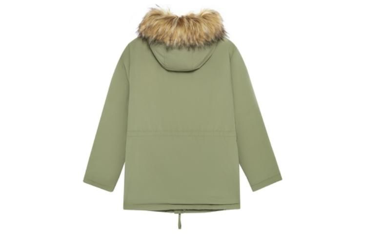 New Balance Fur Collar Warm Windproof Jacket 'Green' AMJ23371-FRO sold by KicksCrew product image thumbnail 2