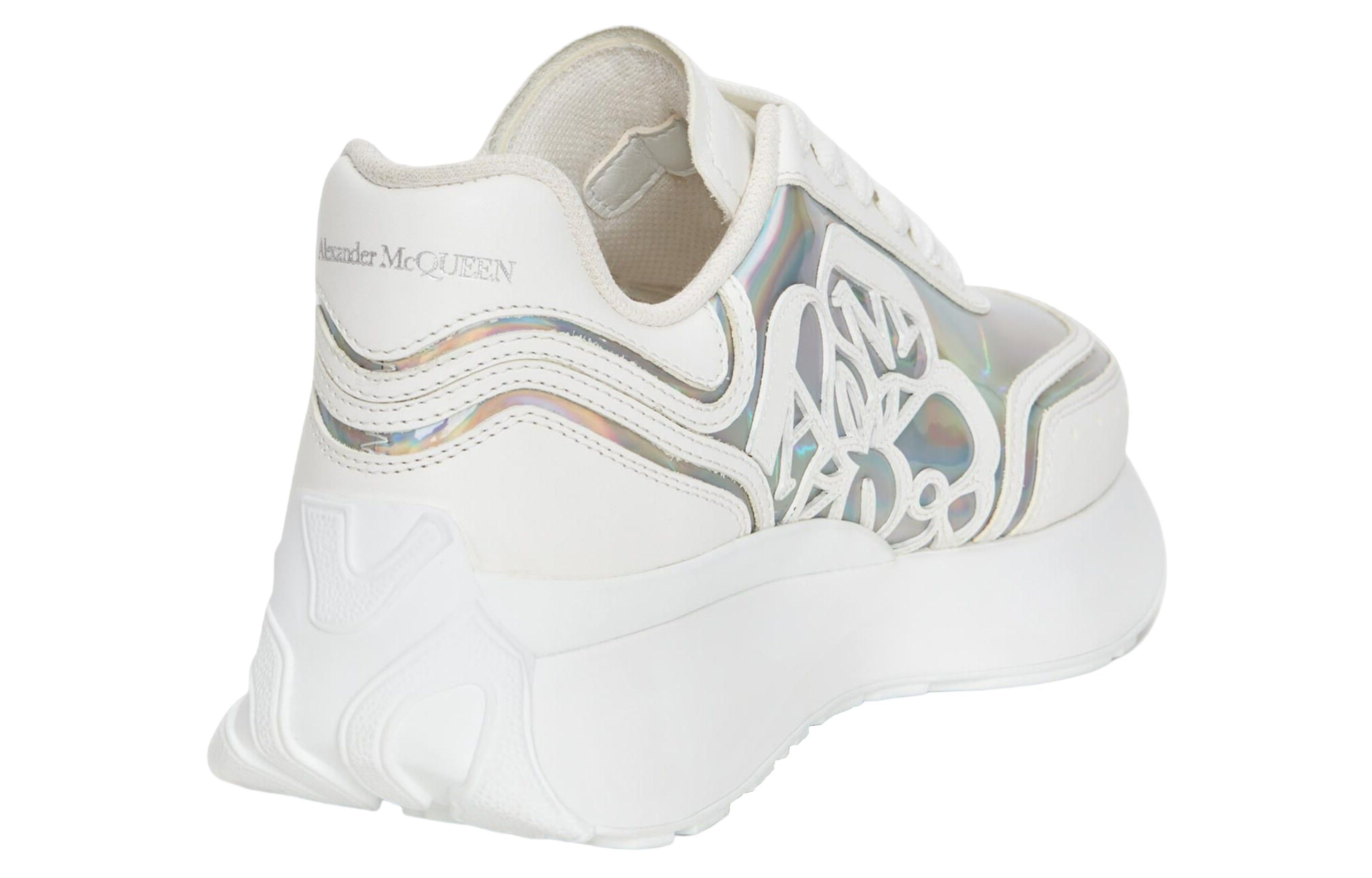 (WMNS) Alexander McQueen Sprint Runner 'White Multi' 742738W4K538113 sold by KicksCrew product image thumbnail 4