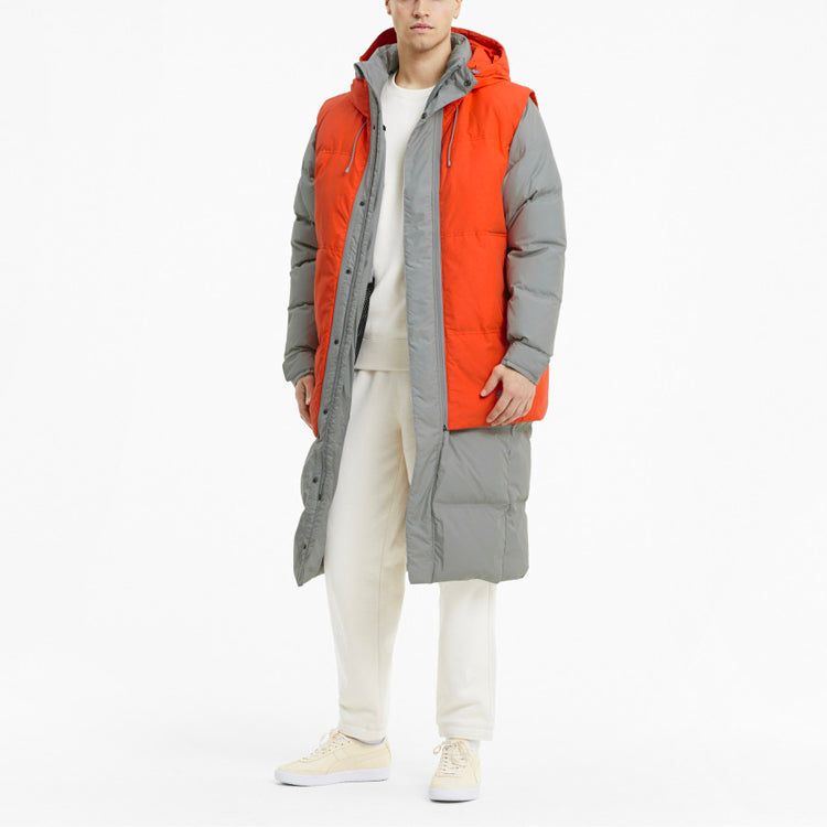 Puma Layer Down Jacket 'Grey Orange' 598317-84 sold by KicksCrew product image thumbnail 5