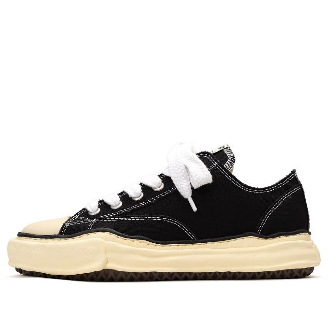 Maison MIHARA YASUHIRO PETERSON VL OG Sole Canvas Low-top Sneaker 'Black' A09FW733-BLK sold by KicksCrew