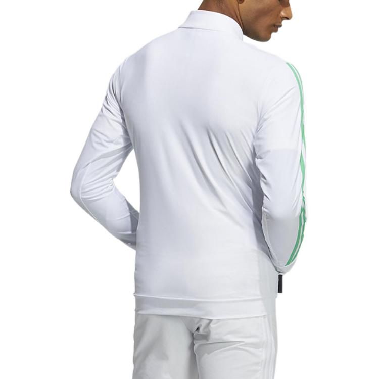 adidas Primeblue 3 Stripe Long Sleeve Jacket 'White' GV1183 sold by KicksCrew product image thumbnail 3