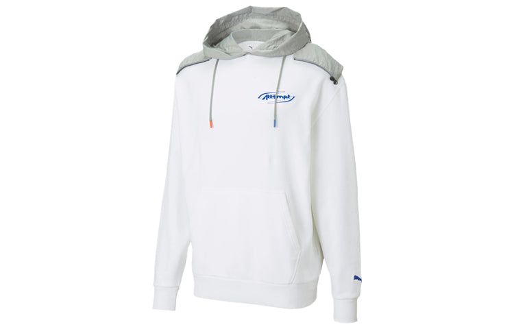 Puma x Attempt Hoodie 'White Grey' 598263-02 sold by KicksCrew product image thumbnail 2