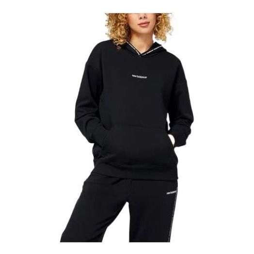(WMNS) New Balance Essentials Hoodie 'Black' WT23516-BK sold by KicksCrew