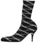 (WMNS) Balenciaga 80mm Monogram Logo Spandex Boots 'Black' 549784W1P601264 sold by KicksCrew