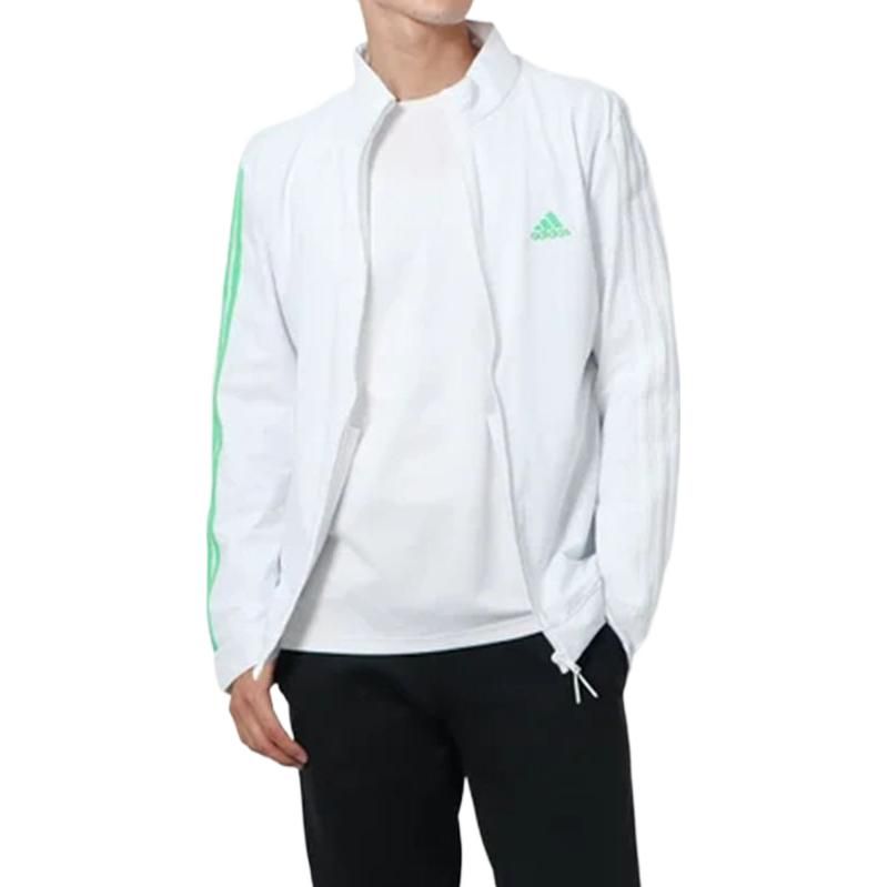 adidas Primeblue 3 Stripe Long Sleeve Jacket 'White' GV1183 sold by KicksCrew product image thumbnail 2