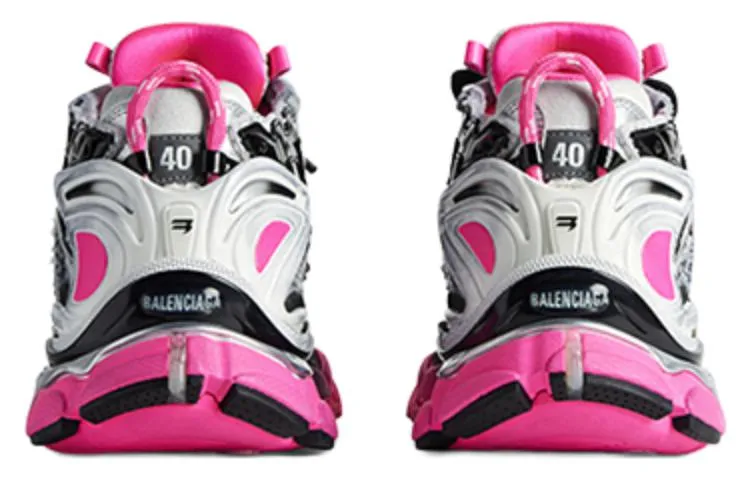 (WMNS) Balenciaga Runner Sneakers 'Silver White Pink Mesh and Nylon' 677402W3RBW9155 sold by KicksCrew product image thumbnail 5