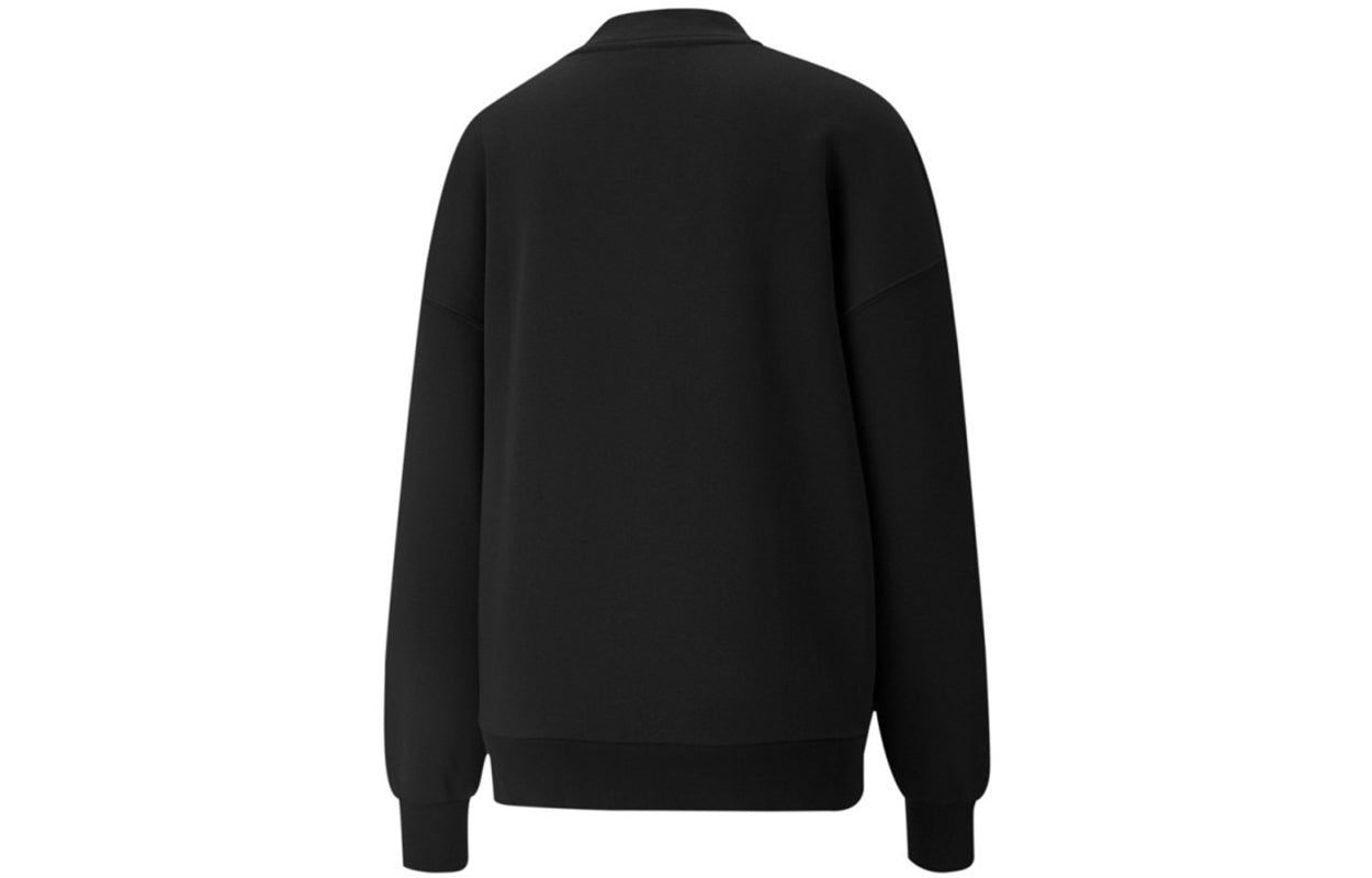 (WMNS) Puma Logo Wellness Club Crewneck Sweatshirt 'Black' 534398-01 sold by KicksCrew product image thumbnail 2