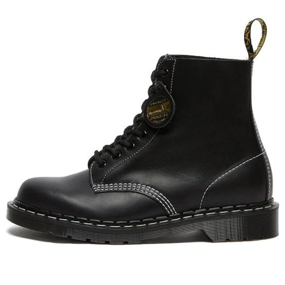 Dr.Martens 1460 Pascal Made in England Cavalier Leather Lace Up Boots 'Black Cavalier' 26713001 sold by KicksCrew