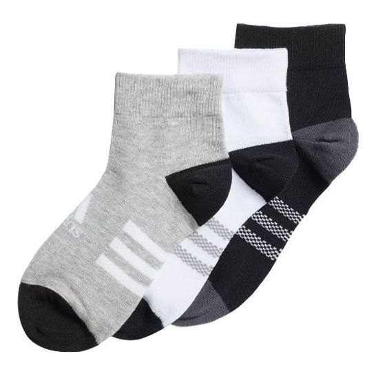 (PS) adidas Ankle Socks 3 Pairs 'Black' IB0338 sold by KicksCrew