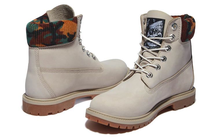 (WMNS) Timberland Heritage 6 Inch Waterproof Boots 'Beige Nubuck with Camo' A2M83K51 sold by KicksCrew product image thumbnail 5