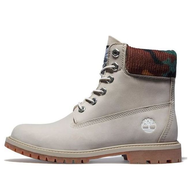 (WMNS) Timberland Heritage 6 Inch Waterproof Boots 'Beige Nubuck with Camo' A2M83K51 sold by KicksCrew
