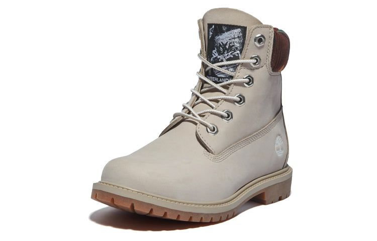 (WMNS) Timberland Heritage 6 Inch Waterproof Boots 'Beige Nubuck with Camo' A2M83K51 sold by KicksCrew product image thumbnail 3