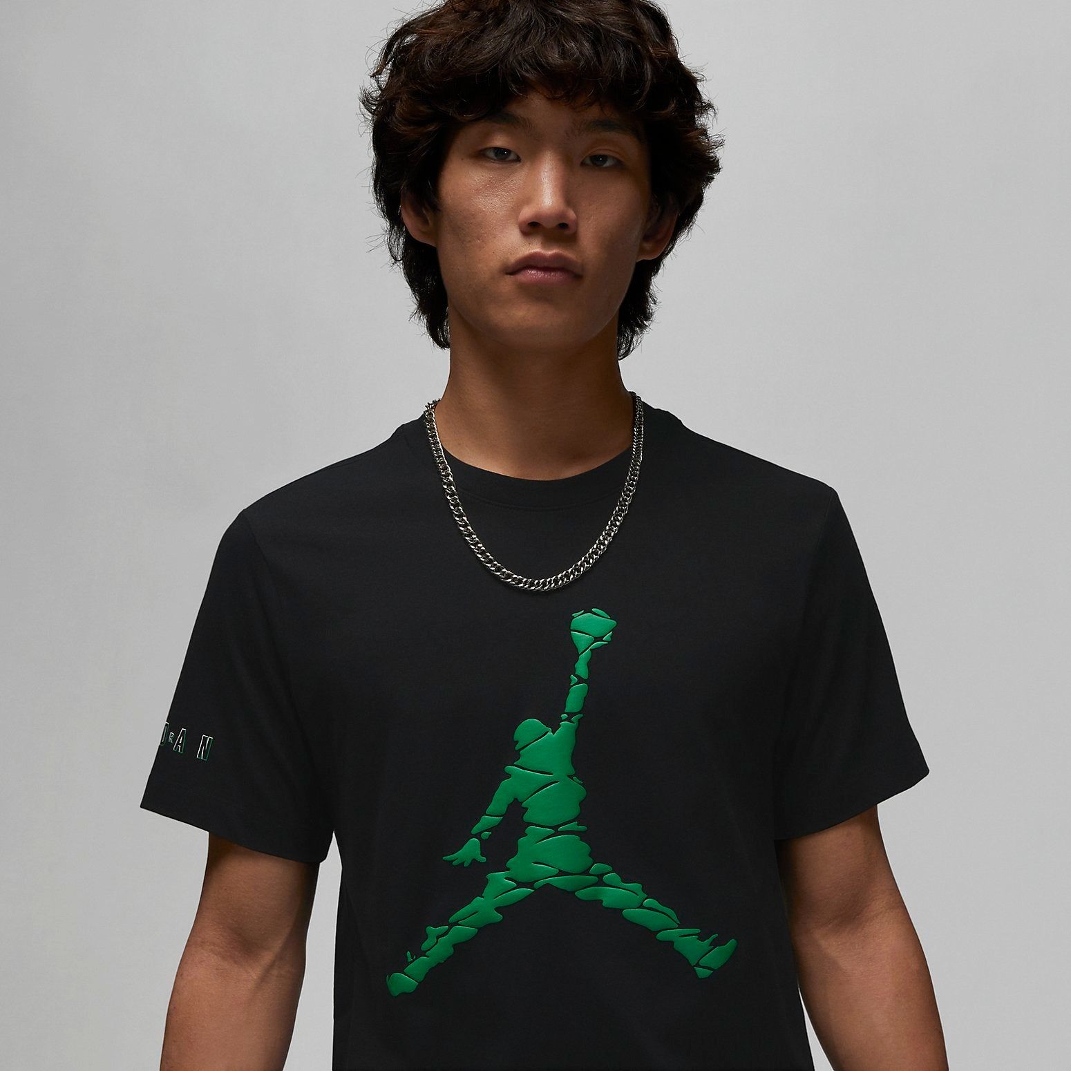 Air Jordan Jumpman Logo T-Shirt 'Black' DX9582-010 sold by KicksCrew product image thumbnail 2