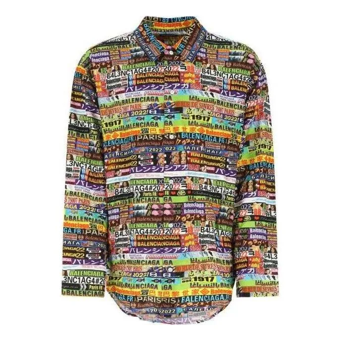 Balenciaga Ad Banners Minimal Shirt 'Multicolor' 681812TML178470 sold by KicksCrew